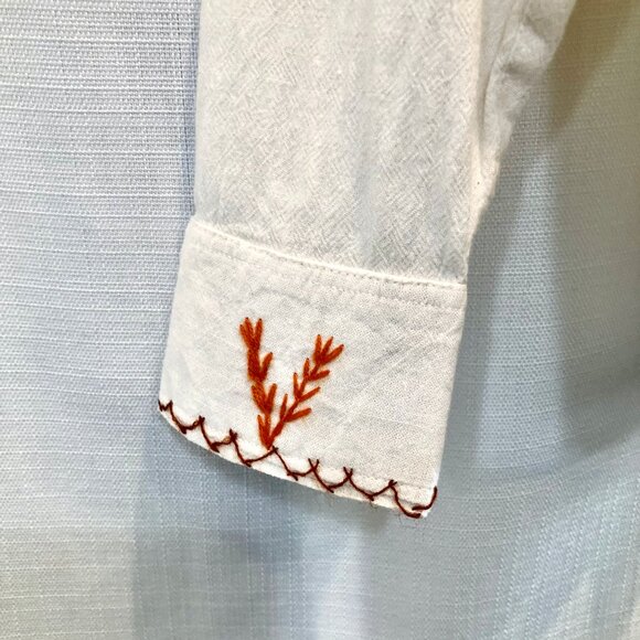 Vintage 1970s Boy's Embroidered Shirt Made in Mexico - Picture 9 of 11